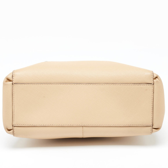 COACH Beige Leather Mini Christie Carryall Double Zip Tote - Picture 8 of 8